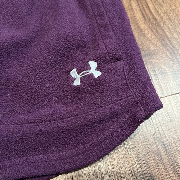 Under Armour- purple fleece zip up- size Small - Picture 4 of 5